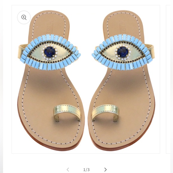 Mystique Boutique Women's Evil Eye (Jamaica) Sandals - Picture 6 of 7